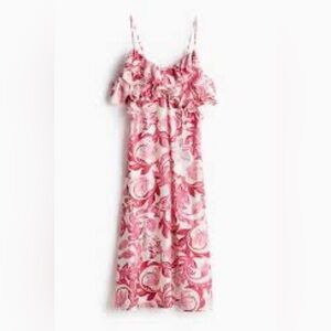 H&M Pink and White Floral Dress